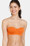 Zivame Beautiful Basics Padded Wired Medium Coverage Strapless Bra - Apricot Orange2 — thumbnail 1